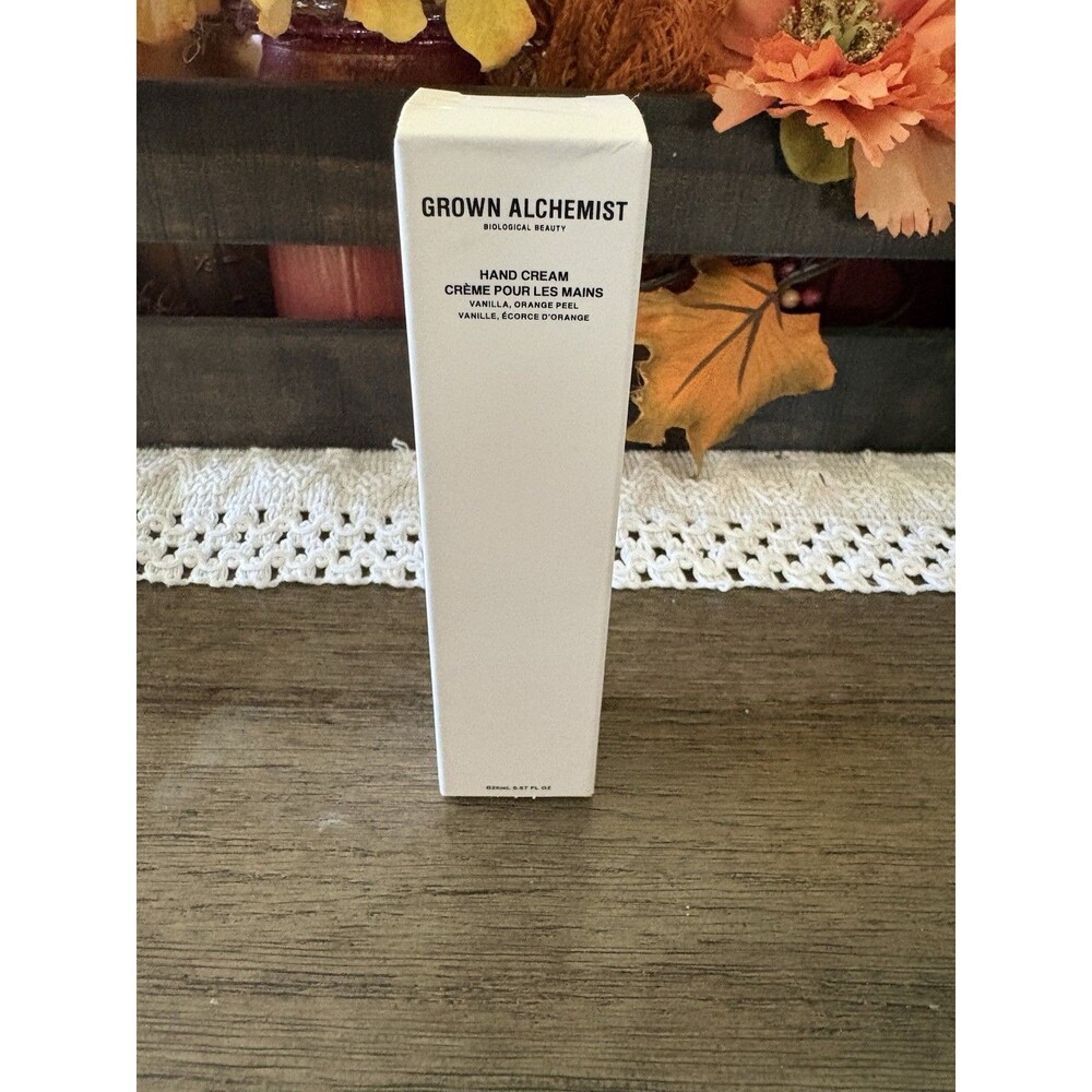 Grown Alchemist Hand Cream .67 oz NEW IN BOX Vanilla Orange Peel